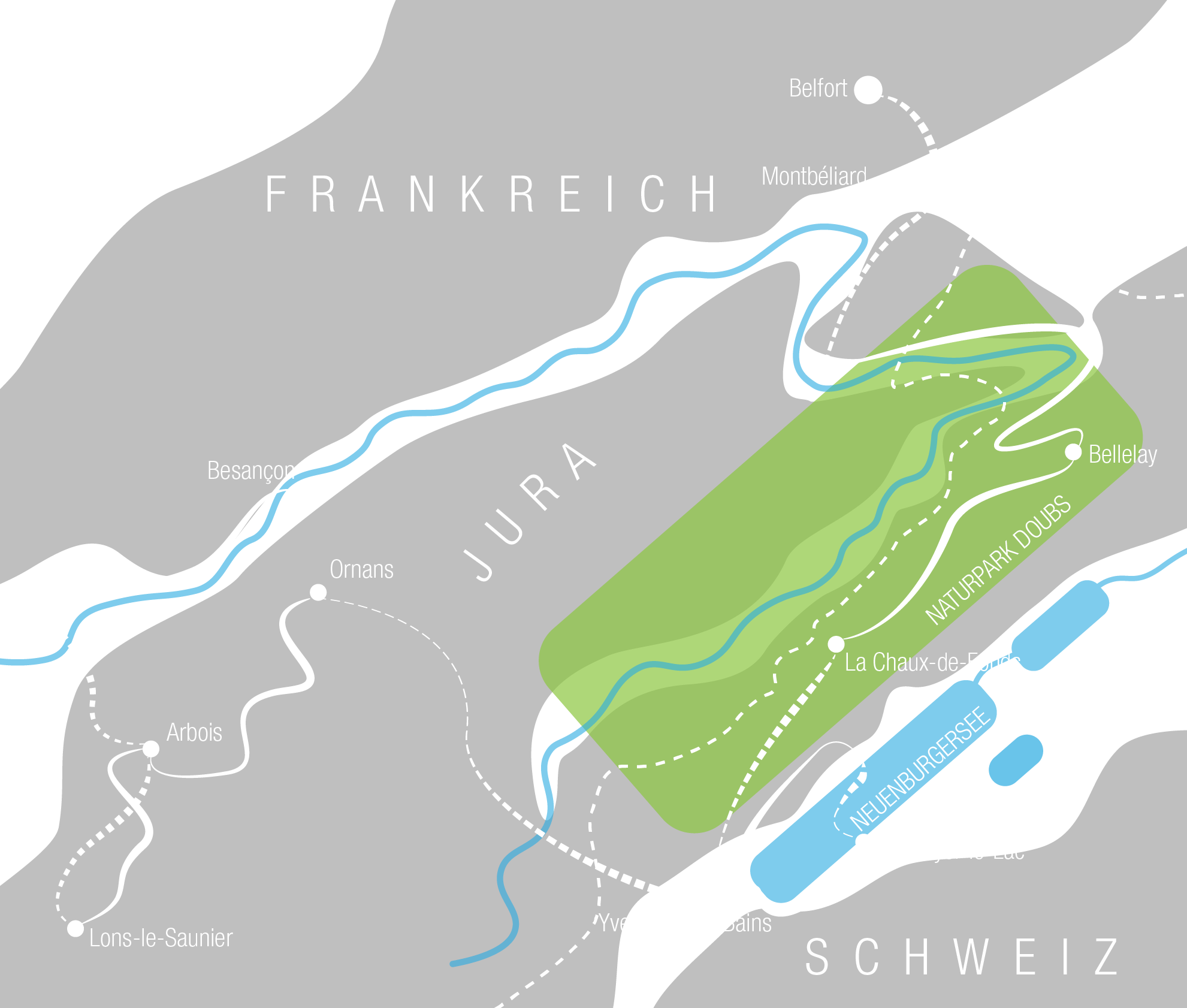 Franche Comté Karte